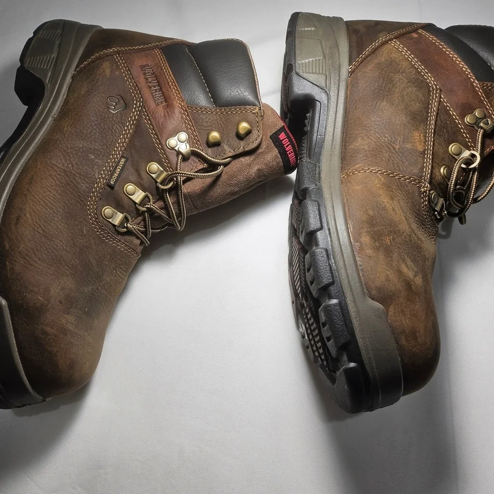 Wolverine I-90 EPX Carbon Fiber Toe Waterproof Work Boots Brown W10314 Mens 10.5